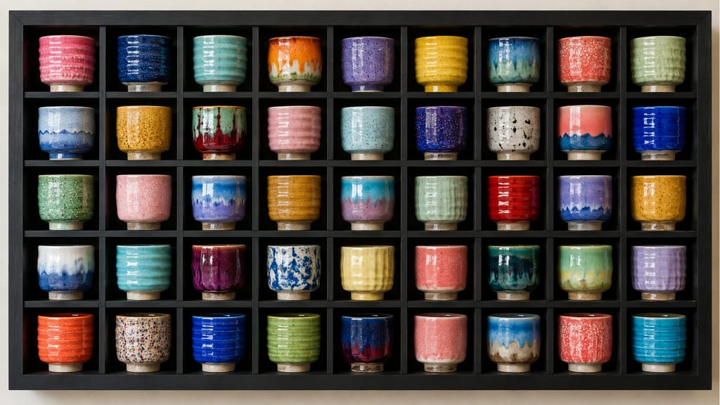 Authentic Japanese Ceramic Cups and Restaurant Tableware by Leletableware Malaysia Authentic Japanese ceramic cups and tableware collection displayed on wooden serving tray — imported Japanese diningware and restaurant tableware supplied by Leletableware, Malaysia wholesale Japanese ceramic supplier, branding project by Serah Siew