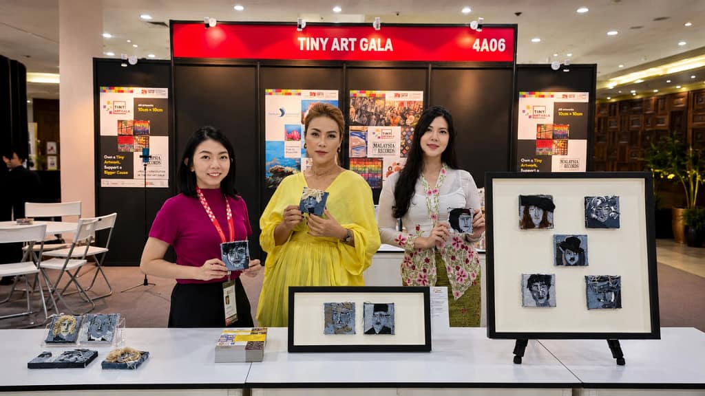 Tiny Art Gala booth at MIFF 2026 in Kuala Lumpur