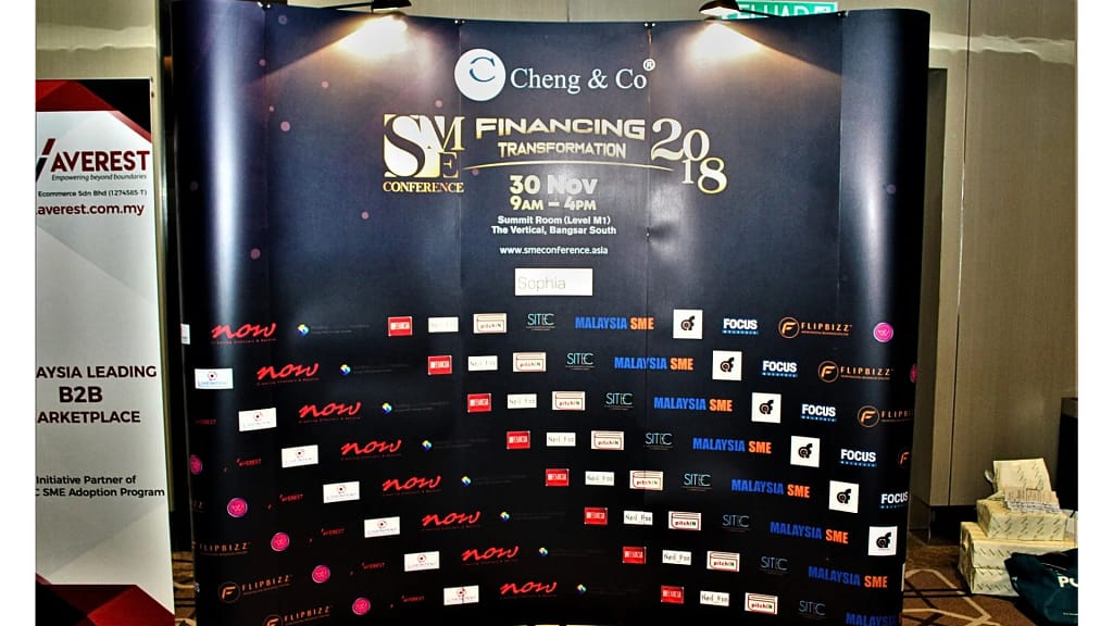 Cheng & Co SME Conference branding identity and event visual design featuring corporate conference logo application